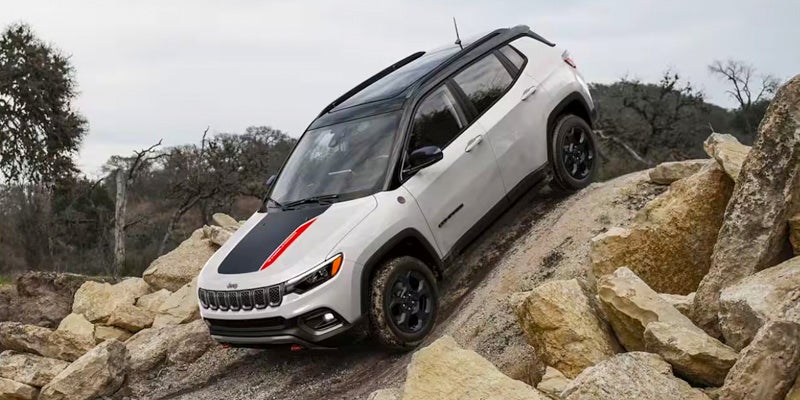 Jeep Compass on Rocky Terrain