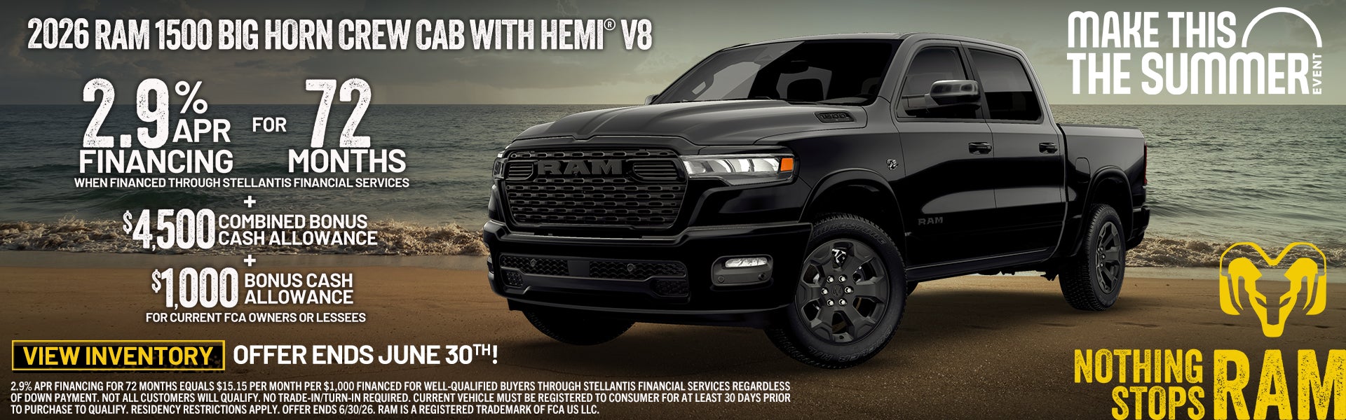 2026 RAM 1500 BIG HORN CREW CAB WITH HEMI V8