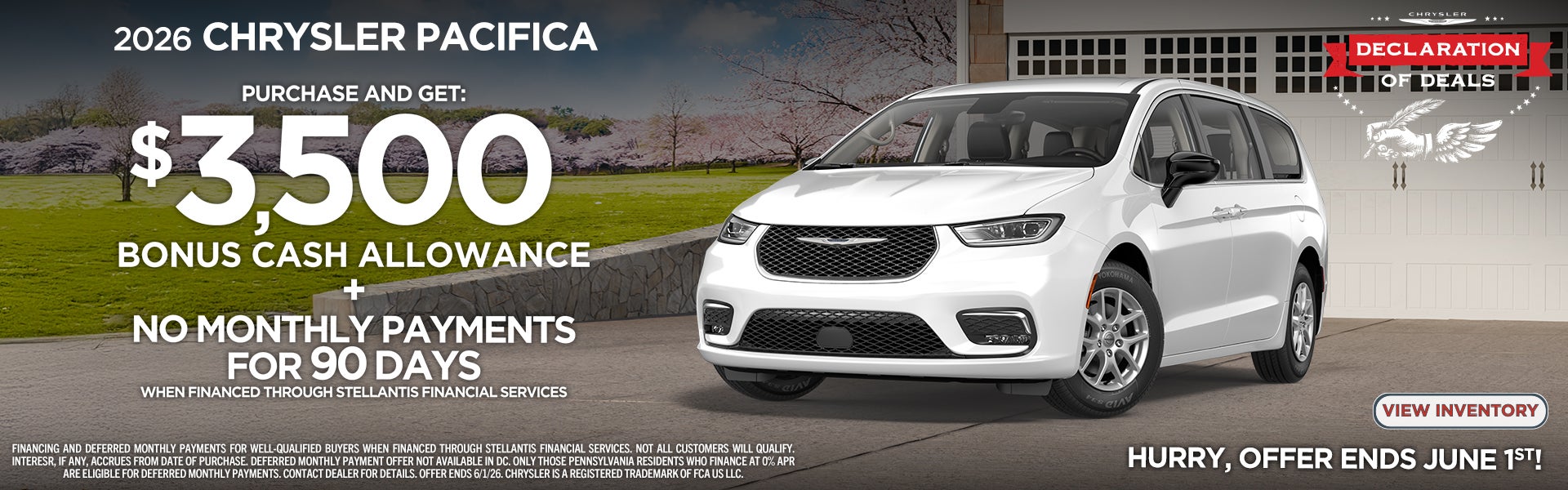 2026 CHYSLER PACIFICA