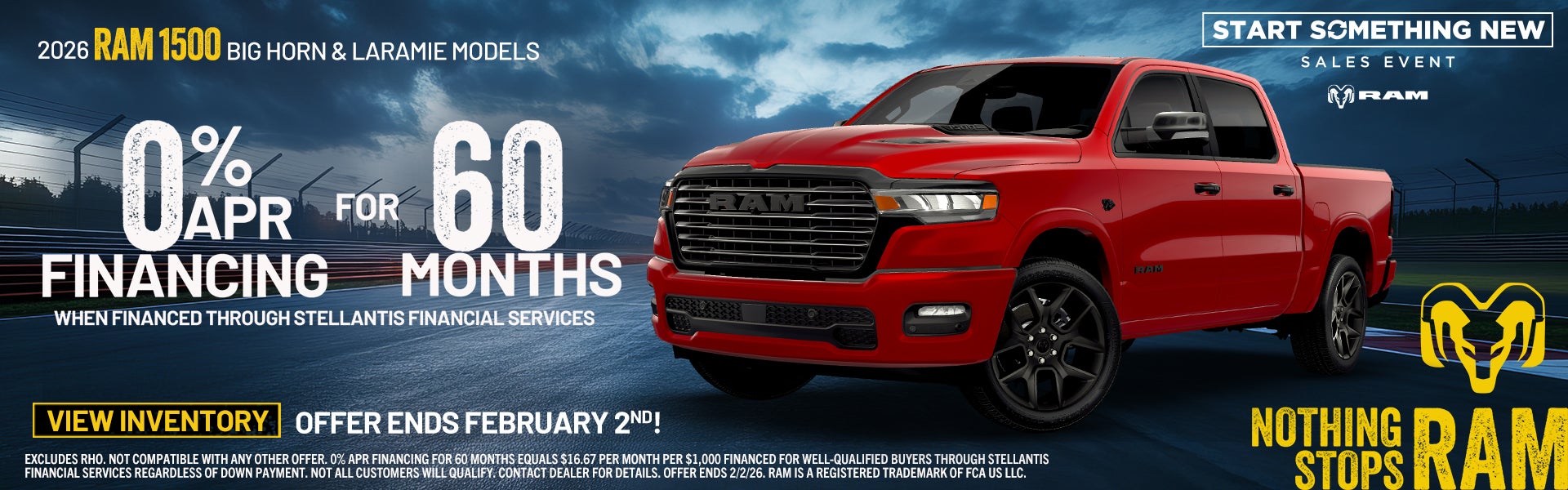 Start Something New Sales Event