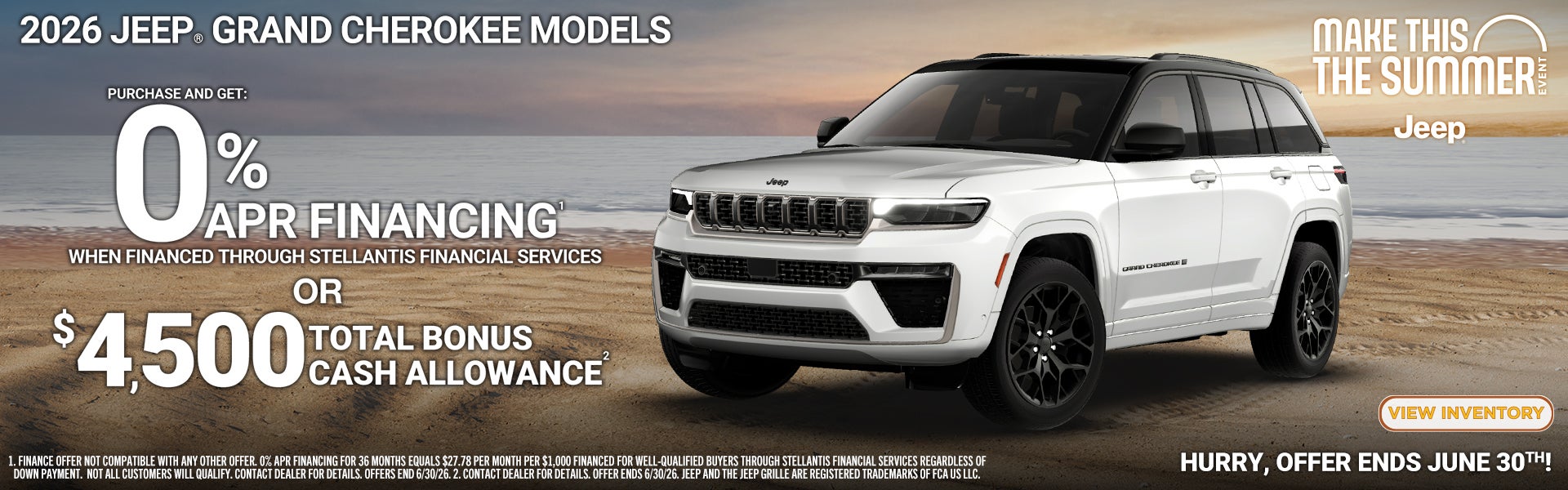 2026 JEEP GRAND CHEROKEE MODELS