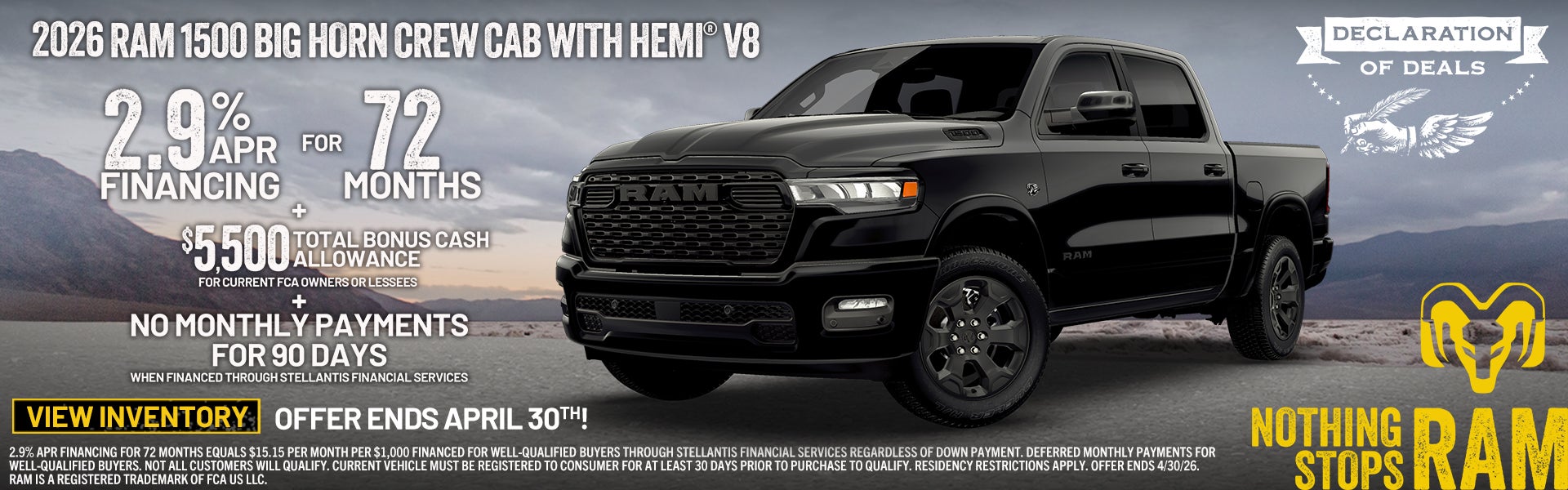 2026 RAM 1500 CREW CAB 