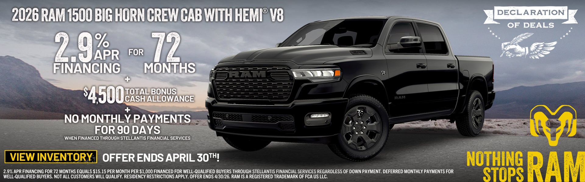 2026 RAM 1500 BIG HORN